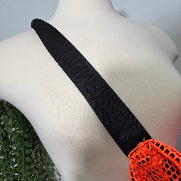 NEW Free People Movement Mini Mesh Sling Bag Orange Functional Athleisure - Picture 8 of 9